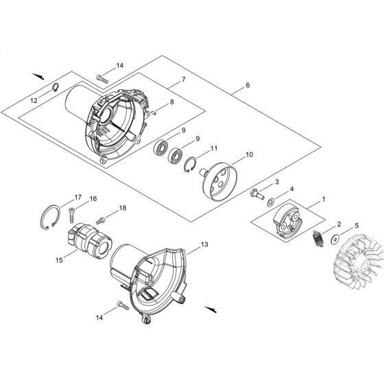 Clutch for ECHO SRM-3021TES/L Brushcutter