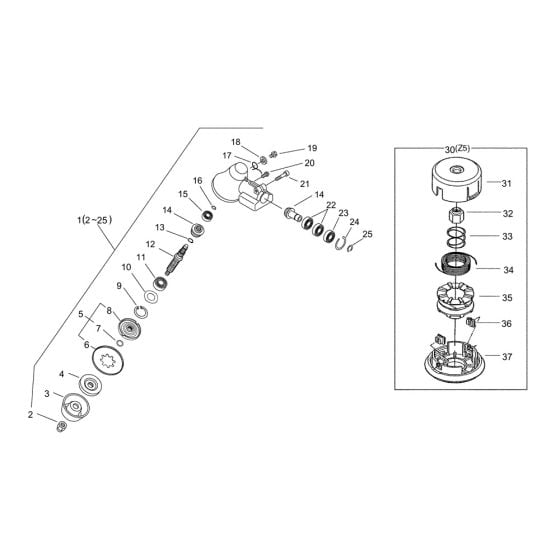 Gear Case for ECHO SRM-335TES/L Brushcutter