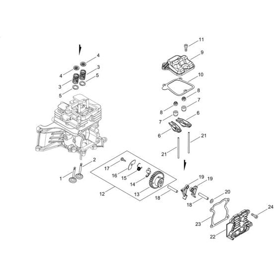 Valve, Cam for ECHO SRM-3610T/U Brushcutter