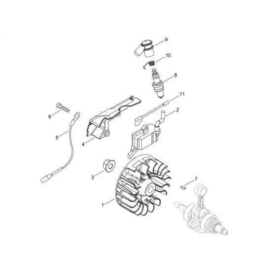 Magneto for ECHO SRM-3610T/U Brushcutter