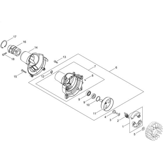 Clutch for ECHO SRM-3610T/U Brushcutter