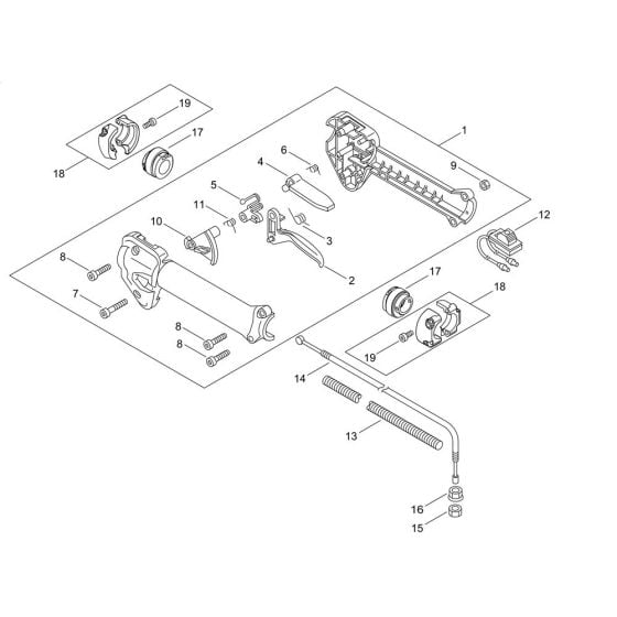 Throttle for ECHO SRM-3611T/L Brushcutter