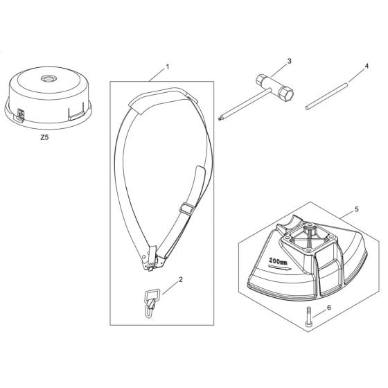 Accessories for ECHO SRM-3611T/L Brushcutter