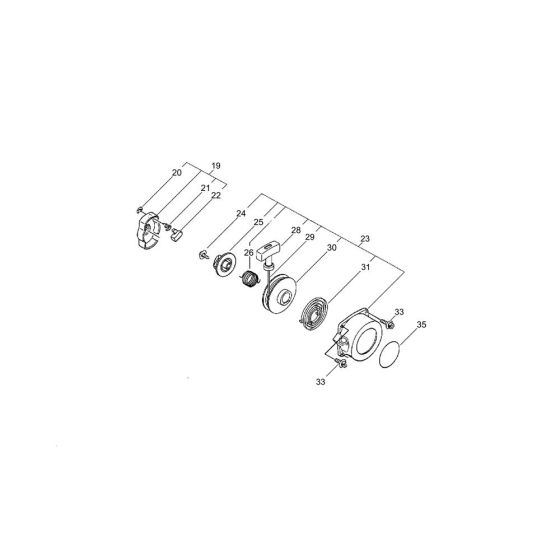 Recoil Starter for ECHO SRM-410ES/U Brushcutter