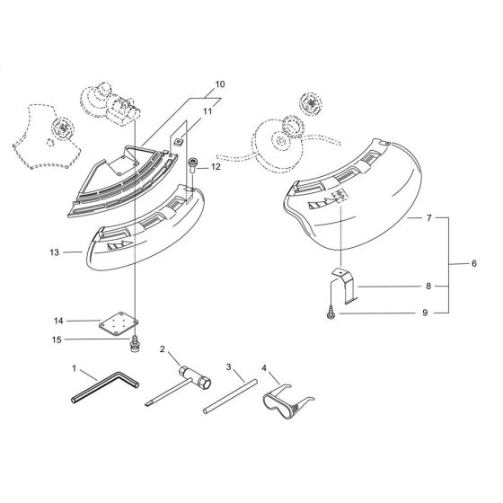 Shield for ECHO SRM-410ES/U Brushcutter