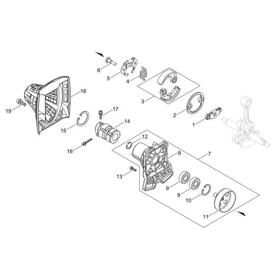 Clutch for ECHO SRM-420ES-LW Brushcutter