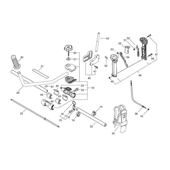 Handle for ECHO SRM-580/U Brushcutter