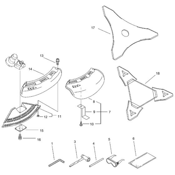 Shield, Tools for ECHO SRMF-250 Brushcutter