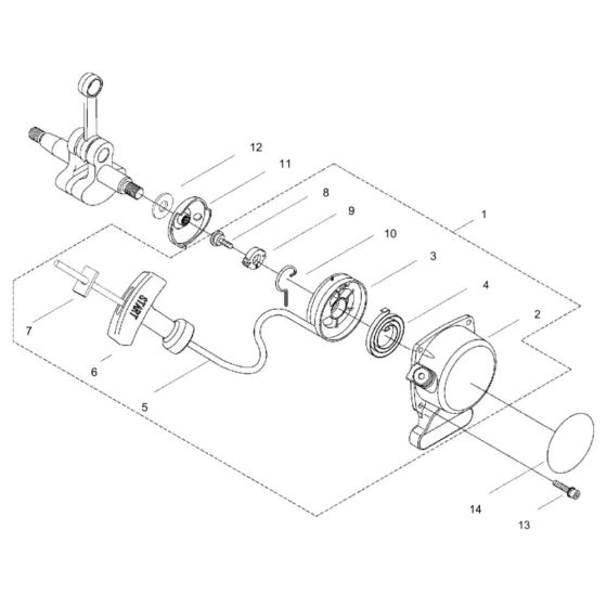 Recoil Starter for ECHO SRMF-250 Brushcutter