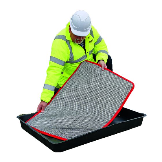 Medium SpillTector Tray & Matting - 9ltr Absorbency 55x70x10cm (Pack of 5)