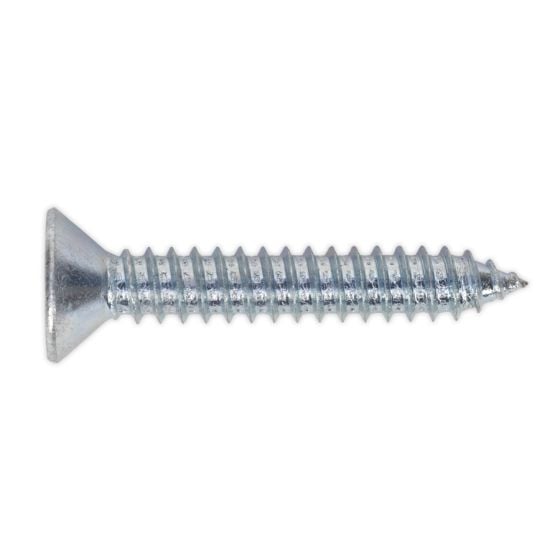 Self Tapping Screw 6.3 x 38mm Countersunk Pozi DIN 7982 Pack of 100 Sealey Part No. ST6338