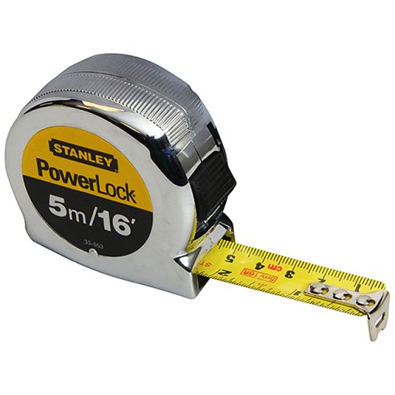 Powerlock Classic Tape 5m/16ft (Width 19mm) by Stanley - 0-33-553