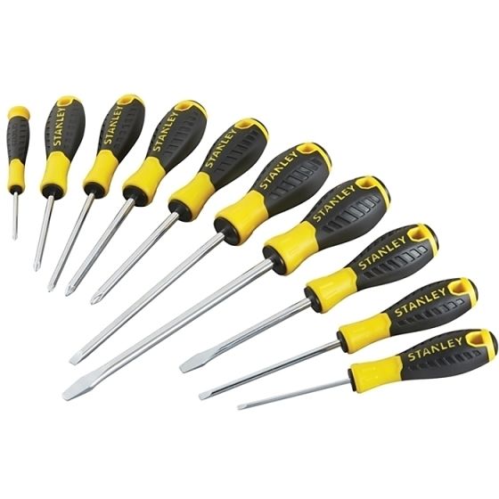 0-60-211 Essential Screwdriver Set of 10 PH/SL/PZ by Stanley - STHT0-60211