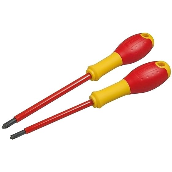 FatMax VDE Insulated Borneo Phillips Scewdriver Set of 2 by Stanley - FMHT0-62648