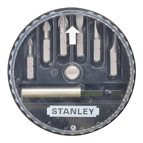 Insert Bit Set Pozidriv/Slotted 7 Piece by Stanley - 1-68-738