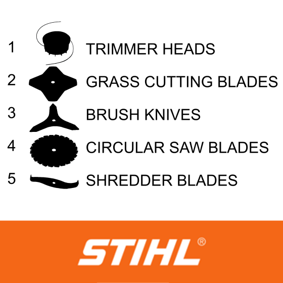 Cutting Attachments for Stihl FS94, FS94 C, FS94R, FS94RC Brushcutter