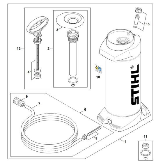 Stihl Water Tank Assembly (New Type)