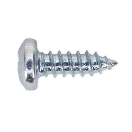 Self Tapping Screw 4.2 x 13mm Pan Head Pozi Zinc DIN 7981CZ Pack of 100 Sealey Part No. STPP4213