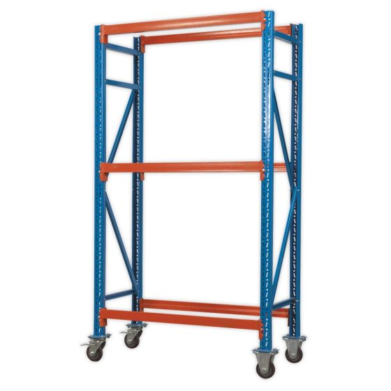 Two Level Mobile Tyre Rack 200kg Capacity Per Level Sealey Part No. STR002