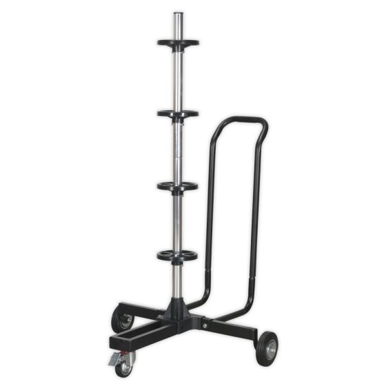 Wheel Storage Trolley 100kg Capacity with Handle Sealey Part No. STR005