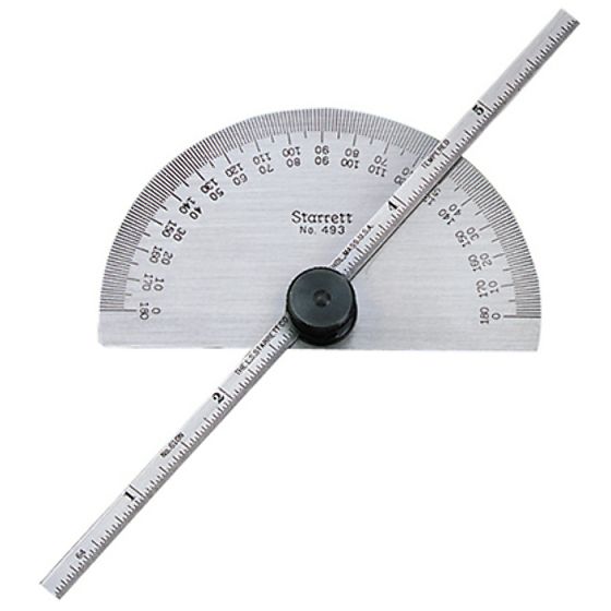 C493ME Protractor & Depth Gauge 150mm (6in) by Starrett - CZ767