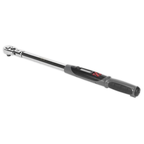 Angle Torque Wrench Flexi-Head Digital 1/2"Sq Drive 20-200Nm(14.7-147.5lb.ft) Sealey Part No. STW309