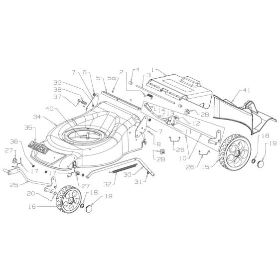 Deck Assembly for Morrison Surecut L (2018 Dec 465718) Push Mower