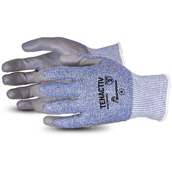 Tenactiv Composite Glove Knit Cut-Resistant c/w Polyurthane Palms Grey 11