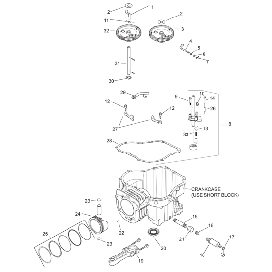 CrankCase for Kohler SV590 Engines