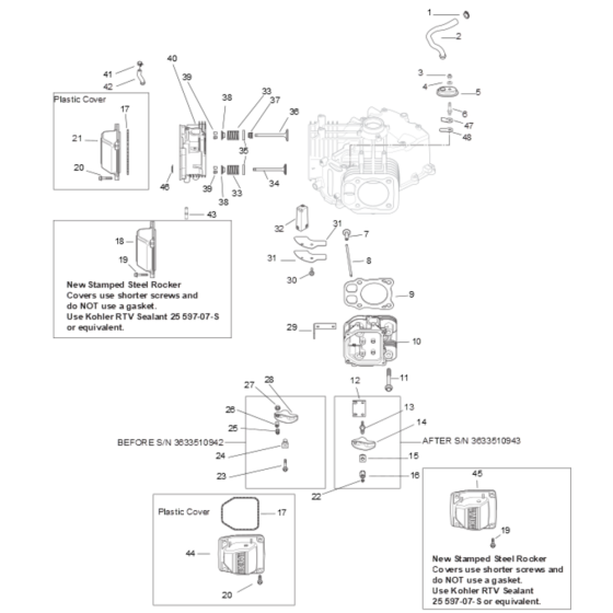 Lubrication for Kohler SV735 Engines