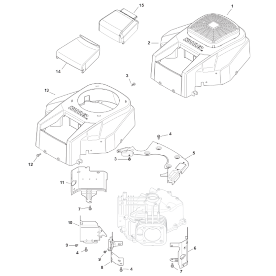 Blower Housing for Kohler SV735 Engines