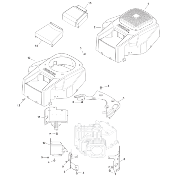 Blower Housing for Kohler SV810 Engines