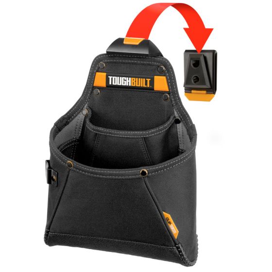 ToughBuilt Supply Pouch Clip on-off belt Organisation Pouch c/w Kickstand