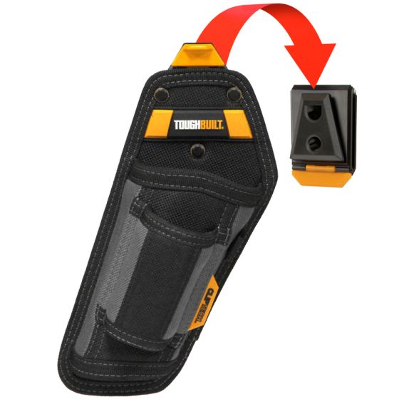 ToughBuilt Hammer Holster clip on & off any belt or with ClipTech tool belt