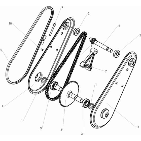 Product Complete-2 Assembly for Husqvarna T25-6 Cultivator/Tiller