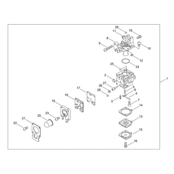 Carburettor for Shindaiwa T251 Brushcutter