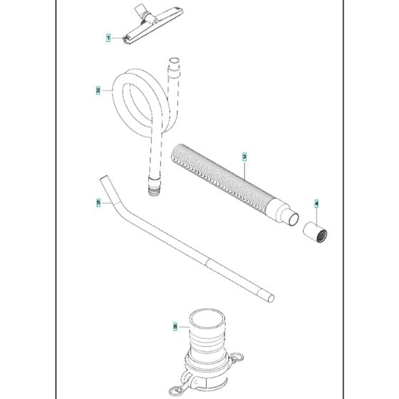 Accessories for Husqvarna T4000 Petrol Dust Extractor