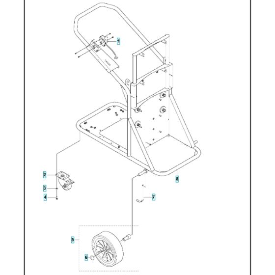 Carriage Assy for Husqvarna T4000 Petrol Dust Extractor