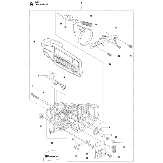 Chain Brake Assembly For Husqvarna T425 Chainsaw 