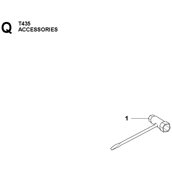 Accessories Assembly For Husqvarna T435 Chainsaw 