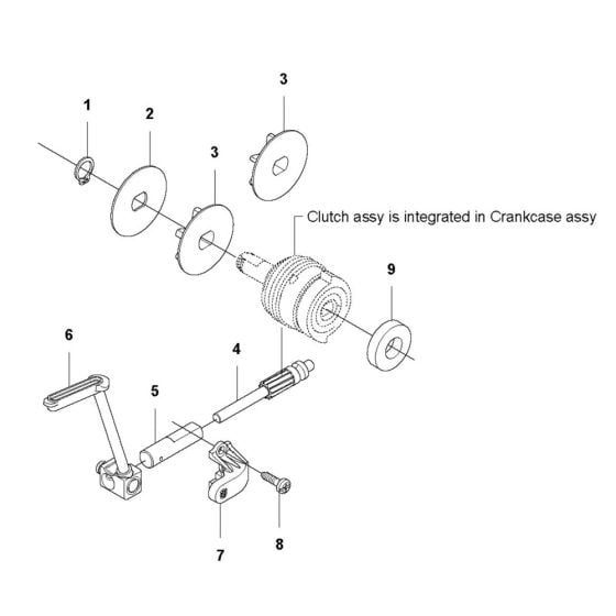 Clutch Assembly for Husqvarna T536Li XP Chainsaw