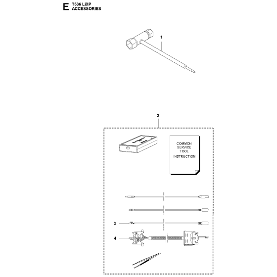 Accessories Assembly For Husqvarna T536LIXP Chainsaw 