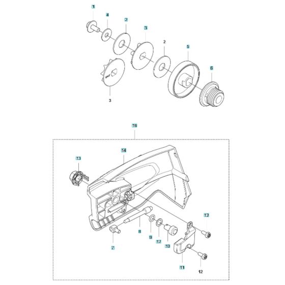 Clutch for Husqvarna T540i XP Battery Chainsaw