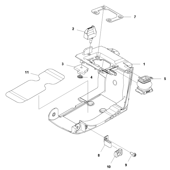 Cylinder Cover Assembly For Husqvarna T540XPII Chainsaw 