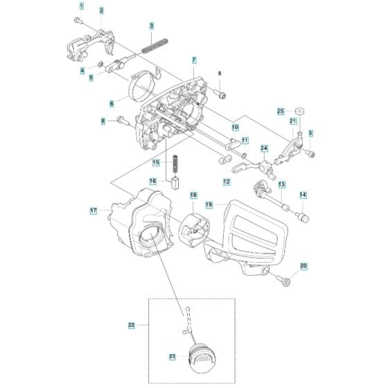 Chain Brake for Husqvarna T542i XP Battery Chainsaw