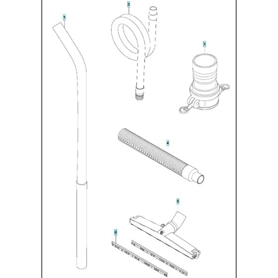 Accessories for T7500 Husqvarna Dust Extractor