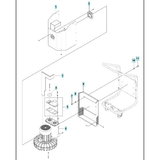 Engine Assy for T8600 Husqvarna Dust Extractor