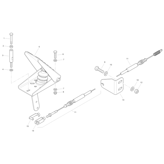 Accelerator for Benford Terex Mecalac TA3 Dumper