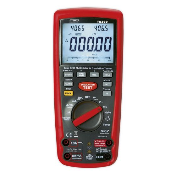 Digital Automotive Analyser/Insulation Tester - Hybrid Vehicles Sealey Part No. TA320