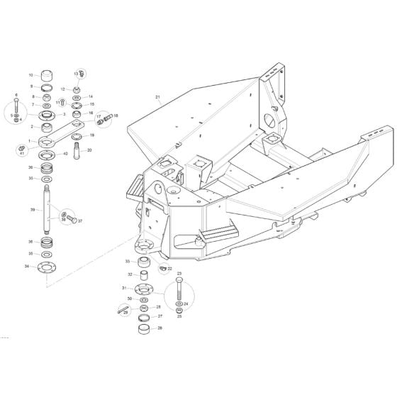 Centre Pivot and Rear Frame for Benford Terex Mecalac TA6 Dumper